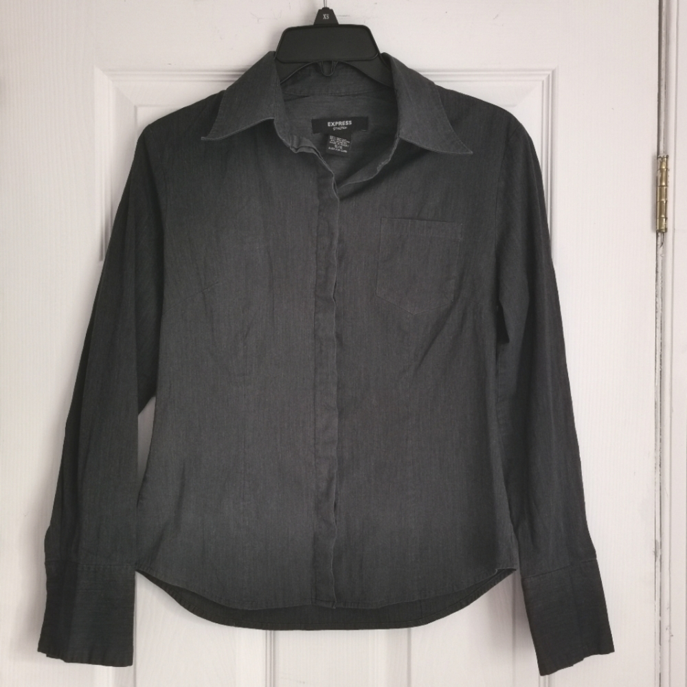 2/$20 EXPRESS women's button down shirt size xs
